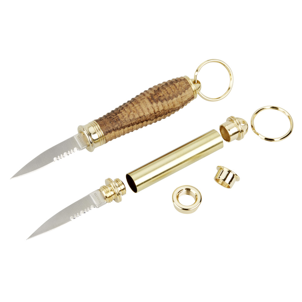 Magma: Schlüsselanhänger Gold mit Messer, 2 Stk.: DZU-SAME-0002