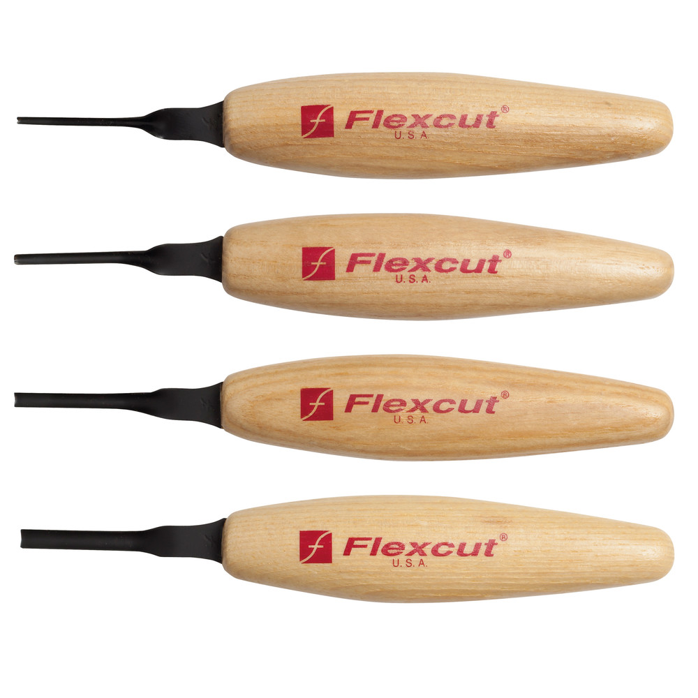 Magma: Flexcut Micro Tool Hohleisen Set, 4tlg.: FLEX-MT300
