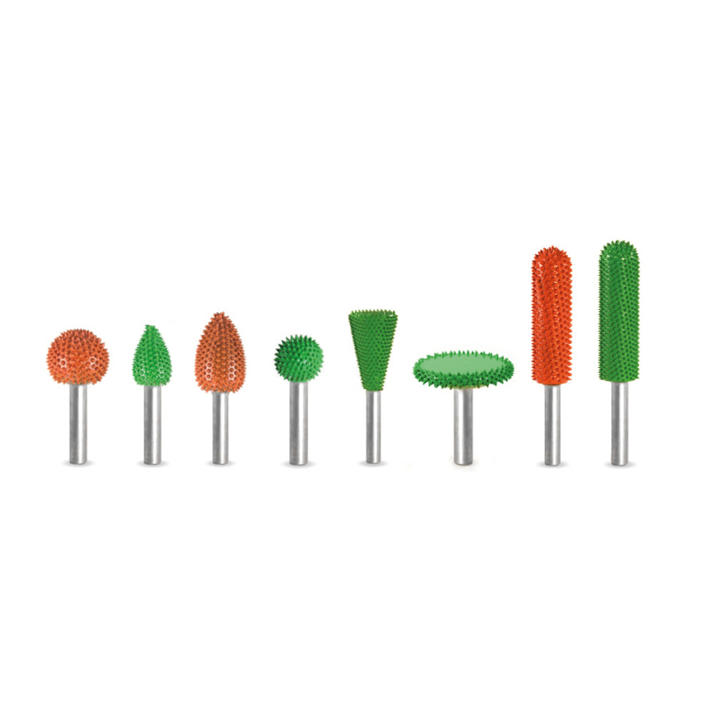 Magma: Set 8 Raspeln, Schaft 6 mm, grob + extra grob: SAB-6SET8GEG