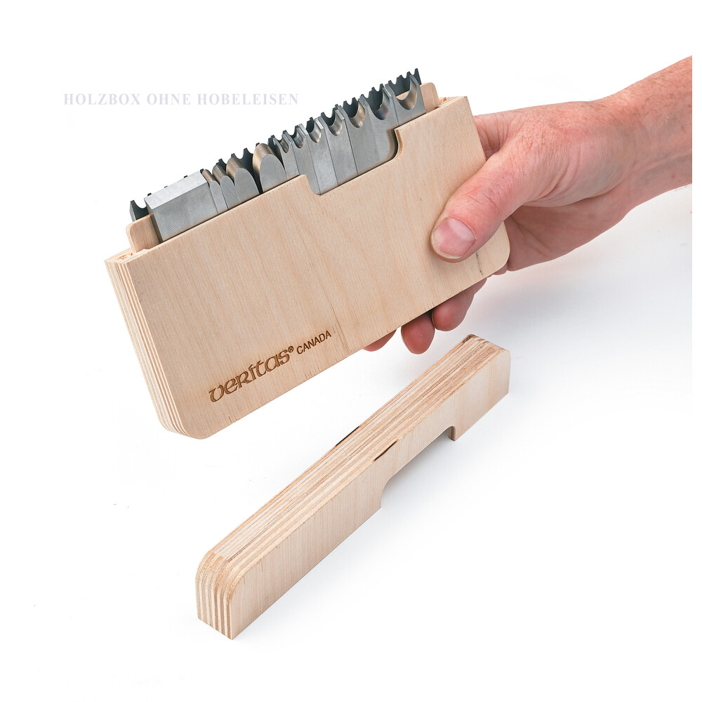 Magma: Holzbox zur Aufbewahrung von Hobeleisen für den Combination Plane: HWZ-VCPEBOX
