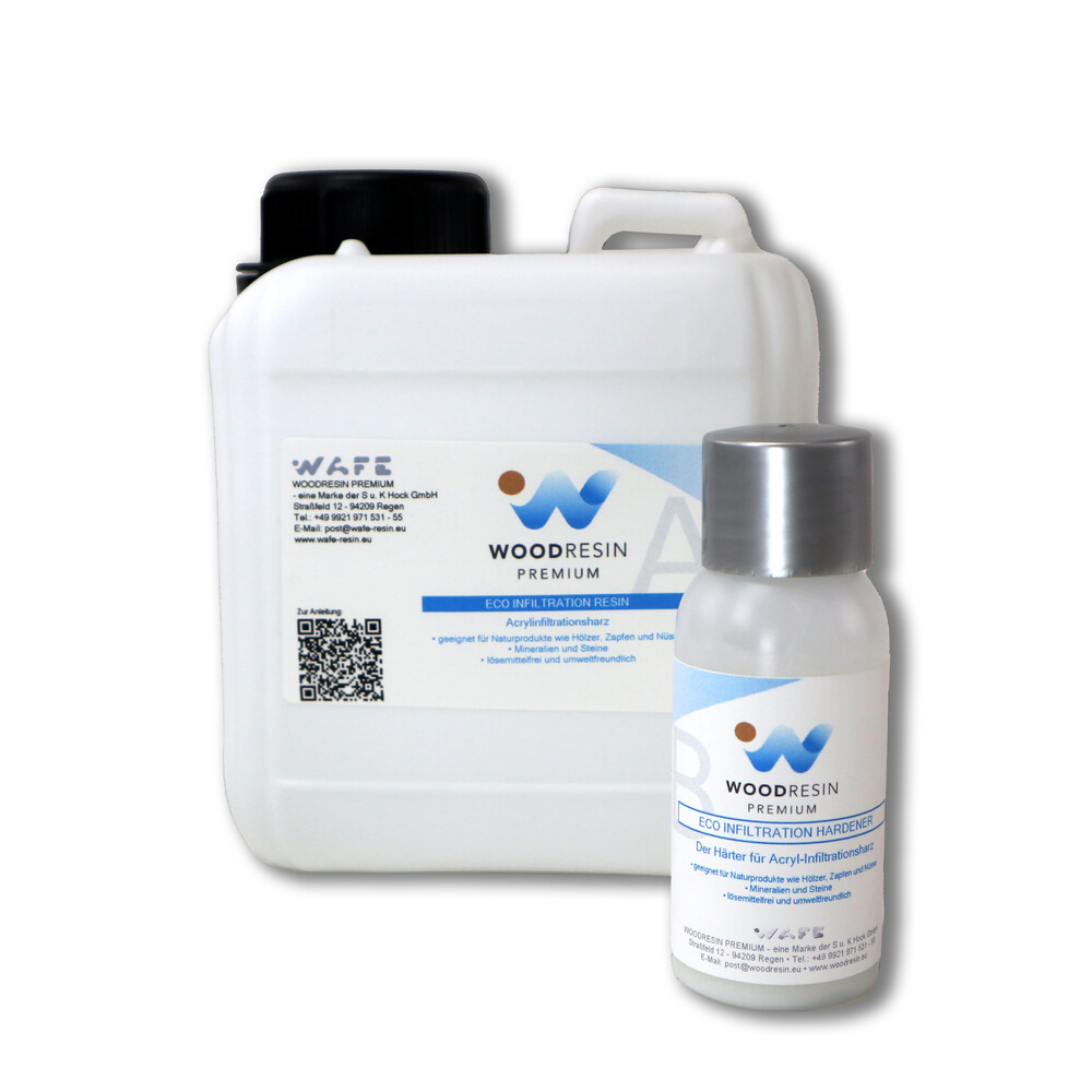 Magma: Woodresin Eco Infiltrationsharz 1 kg + 20 g Aktivator: WR-INF1020