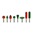 Magma: Set 8 Raspeln, Schaft 6 mm, grob + extra grob: SAB-6SET8GEG